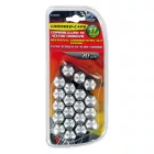 Lampa Kerékcsavar Kupak - 17mm Króm, 20db/csomag