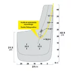 Lampa Sárvédő Gumi Párban 27x42,5 cm