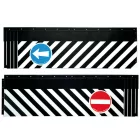 Lampa TGK Fekete PVC Sárvédő Jelzéssel - 240x37cm