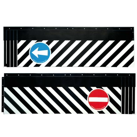 Lampa TGK Fekete PVC Sárvédő Jelzéssel - 240x37cm