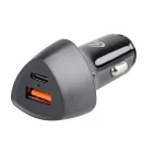 Lampa, Szivargyújtó, 2xUSB, 12/24V, 18W, USB/USB-C