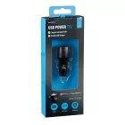 Lampa, Szivargyújtó, 2xUSB, 12/24V, 18W, USB/USB-C