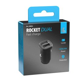 Lampa, Szivargyújtós USB töltő, 2400mA 12/24V