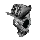Lampa, Dupla Usb Aljzat, Kormányra rögzíthető, Vízálló, 12/24V 5400 mA