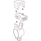 Lampa USB Töltő Motor Kormányra 12/24V 2400MA 21-32mm Átmérőig