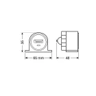 Lampa USB Aljzat 12-24V 2,1 mA