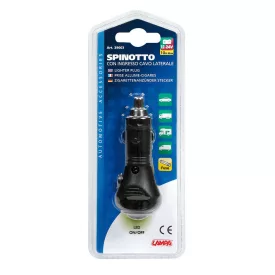   Lampa, Steck Dugó, Ledes Kapcsolóval, Oldalsó vezetékcsatlakozás, 12-24V 10A