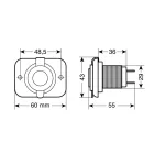 Lampa Dupla USB Aljzat 12-24V 2100mA Vízálló