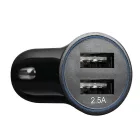 Lampa, Szivargyújtós Töltő, 2xUSB Port, 2,5A 12/24V