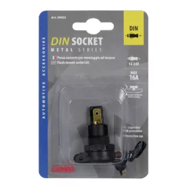 Lampa, DIN Steck Dugó Aljzat, Süllyeszthető, 16A 12/24V