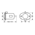 Lampa, PX-1F, Szivargyújtó Aljzat, 15A 12/24V
