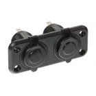 Lampa, EXT-2, Szivargyújtó Aljzat 2-es, Süllyesztett, Vízálló, 12/24V