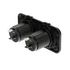 Lampa, EXT-2, Szivargyújtó Aljzat 2-es, Süllyesztett, Vízálló, 12/24V