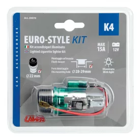   Lampa, K4 Euro-Style, Szivargyújtó, Komplett Világítós 12V
