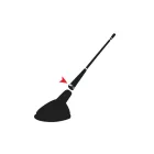 Lampa, Antenna Szár, 41cm 5/6mm