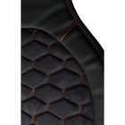 Lampa Daytona, Ülésvédő Előre 2db  Skeentexből és Mikroszálas velúrból - Fekete/Piros