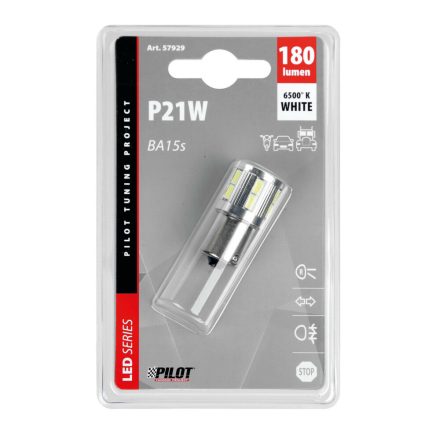 Lampa, BA15S Led, P21W Fehér