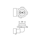 IZZÓ LAMPA 12 V H12 BLUE-XE 53W
