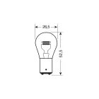 IZZÓ LAMPA 12V 21/5W PIROS 2DB