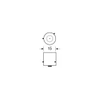 Lampa, Izzó 21W, Króm/Sárga, 12V