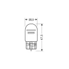IZZÓ LAMPA 12 V 21/5 W ÜVEG