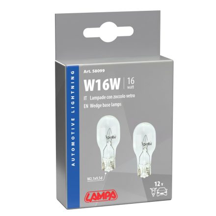 IZZÓ LAMPA 12 V 16W ÜVEGFEJŰ