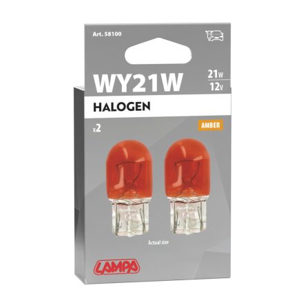IZZÓ LAMPA 12 V 21W ÜVEGF.SÁRG