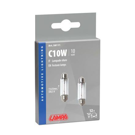 IZZÓ LAMPA 12 V 10 W SOFFITA