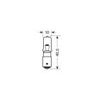 IZZÓ LAMPA 12 V H21W SÁRGA PÁR