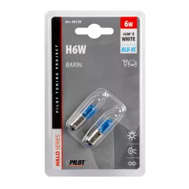 IZZÓ LAMPA 12 V  H6 W KÉK PÁR