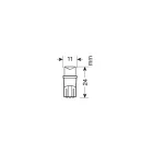 IZZÓ LAMPA 12 V T10 2DB FEH.LE