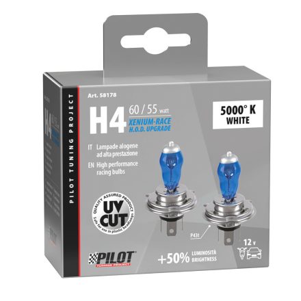 Lampa Xenium-Race H4 HOD izzó pár - P43t - 60/55W - 12V