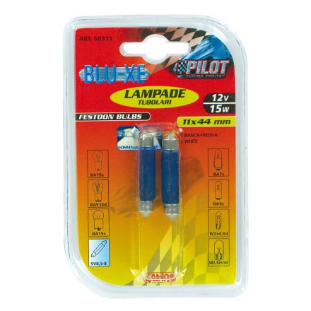 IZZÓ LAMPA 12 V 15W BLUE-XE XENON HATÁSÚ SZOFFITA