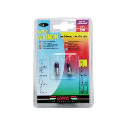 IZZÓ LAMPA 12 V  2 W LILA
