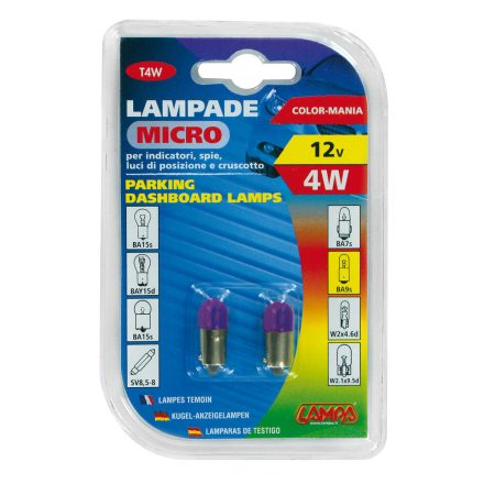 IZZÓ LAMPA 12 V  4 W LILA