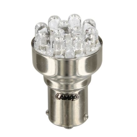 Lampa 12 V-os többfunkciós LED-es lámpa 11 LED-es - (PY21W) - BAU15s - 1 db -  Borostyánsárga