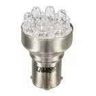 Lampa 12 V-os többfunkciós LED-es lámpa 11 LED-es - (P21W) - BA15s - 1 db - Doboz - Fehér