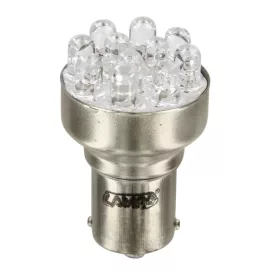  Lampa 12 V-os többfunkciós LED-es lámpa 11 LED-es - (P21W) - BA15s - 1 db - Doboz - Fehér