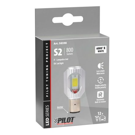Lampa Mega-LED 2 - LED izzó - S2 - BA20D - 1db