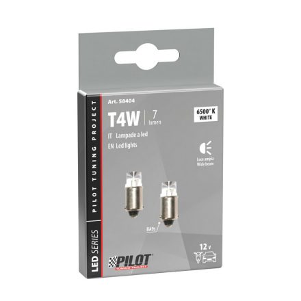 Lampa, Led BA9S, Fehér, 12V