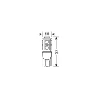 Lampa, T10 led, 12V