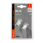 Lampa, 12V-os B8,5d műanyag foglalatos műszerfal égő - 2 darabos-Fehér