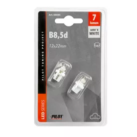   Lampa, 12V-os B8,5d műanyag foglalatos műszerfal égő - 2 darabos-Fehér