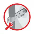 Lampa Közlekedési tükör, 230°-os domború, széles látószögű biztonsági tükör - O 60 cm