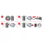 Lampa Sigil-Matic, defekt javító folyadék tömlő nélküli gumiabroncsokhoz, 300 ml