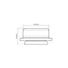 Lampa, Villogó, LED, RL-13, Sárga, Mágneses, 9/32V