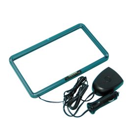 Lampa XL Neon Rádió Keret 12V - 18,3x10,2 cm - Zöld