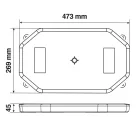 Lampa, Villogó, LED, Strobe Bar, Sárga, 16 Funkciós,10-30V