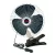 Lampa Króm 12V Oszcilláló Ventilátor - Csiptetős - 20cm