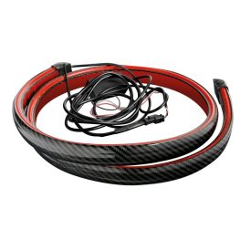   Lampa Karbon Mintájú Hátsó Spoiler Led Világítással 120cm 12V